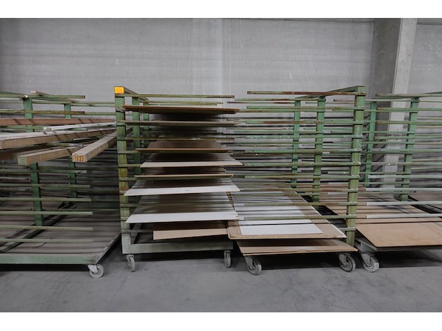 10x verrijdbaar metalen droogrek - afbeelding 2 van  4