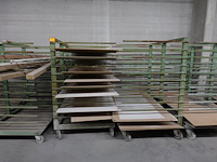 10x verrijdbaar metalen droogrek - afbeelding 2 van  4