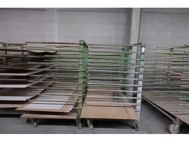 10x verrijdbaar metalen droogrek - afbeelding 4 van  4