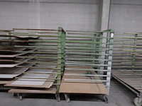 10x verrijdbaar metalen droogrek - afbeelding 4 van  4