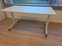 (10x) verrijdbare inklapbare bureautafels...