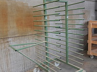 10x verrijdbare metalen droogrek - afbeelding 2 van  3