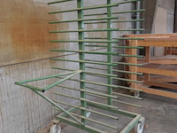 10x verrijdbare metalen droogrek - afbeelding 3 van  3