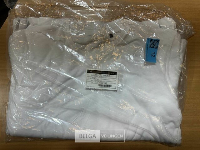 10x witte t-shirts xl - afbeelding 2 van  5