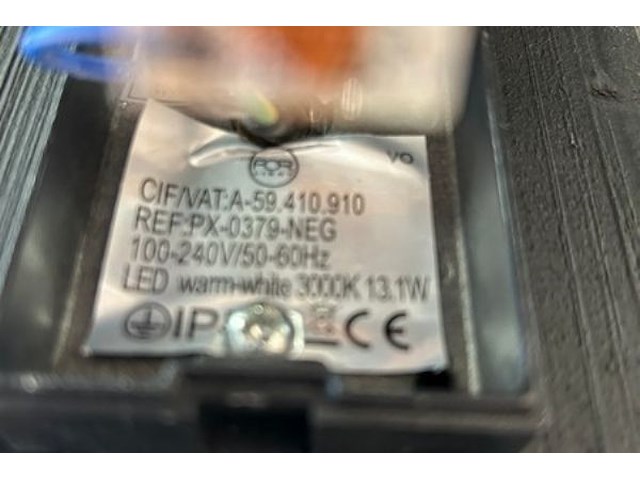 10x zwarte wandspot - afbeelding 3 van  4