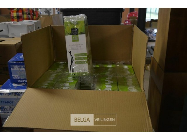 10x10 doosjes plastieken rietjes - afbeelding 1 van  2