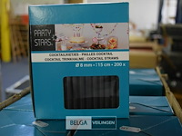 10x200st cocktailrietjes - afbeelding 1 van  2