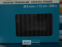 10x200st cocktailrietjes - afbeelding 2 van  2