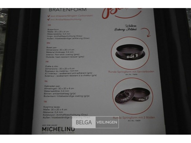 ± 11 bakvormen 30x20x4 cm - afbeelding 2 van  3