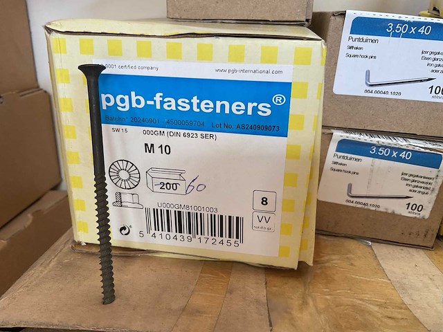 11 dozen puntduimen; schroeven; bevestigingsmaterialen - afbeelding 5 van  8