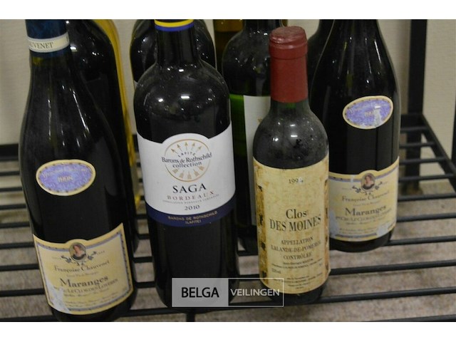 ±11 flessen diverse wijnsoorten - afbeelding 2 van  2
