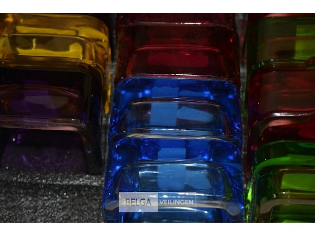 11 glazen asbakken - afbeelding 2 van  2