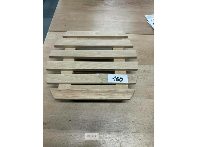 11 houten verrijdbare onderstellen voor plant - afbeelding 1 van  2