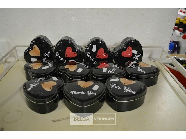 ±11 opbergdoosjes hartjes - afbeelding 1 van  2