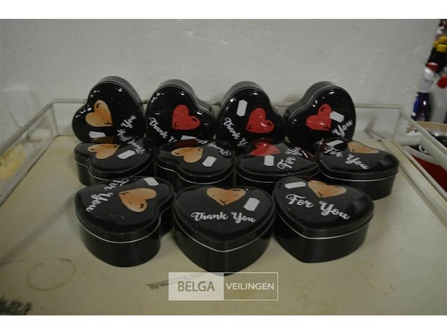 ±11 opbergdoosjes hartjes - afbeelding 1 van  2