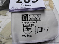 11 paar werkhandschoenen artelli topgrade 1, m 10 - afbeelding 2 van  2