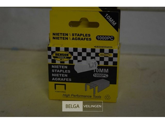 11 pakjes nietjes 10mm - afbeelding 2 van  3