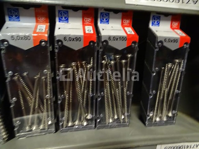 11 rijen dozen (schroeven, bouten, .. zie details) - afbeelding 10 van  21