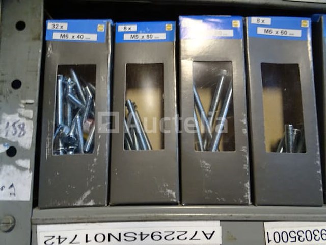 11 rijen dozen (schroeven, bouten, .. zie details) - afbeelding 2 van  21