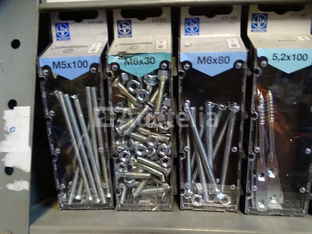11 rijen dozen (schroeven, bouten, .. zie details) - afbeelding 6 van  21