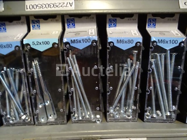 11 rijen dozen (schroeven, bouten, .. zie details) - afbeelding 7 van  21