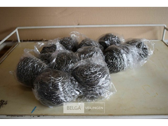 11 stalen schuursponsjes - afbeelding 1 van  2