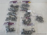 11 x beugel zamak 5 stuks voor buis 12mm - afbeelding 1 van  2