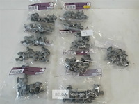 11 x beugel zamak 5 stuks voor buis 12mm - afbeelding 2 van  3