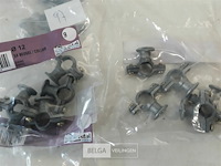 11 x beugel zamak 5 stuks voor buis 12mm - afbeelding 3 van  3