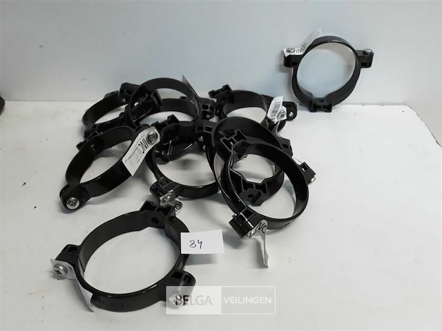 11 x buisbeugel 80mm bruin pvc regenafvoer - afbeelding 1 van  3