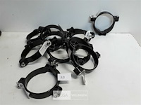 11 x buisbeugel 80mm bruin pvc regenafvoer - afbeelding 1 van  3