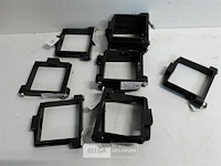 11 x buisbeugel 80x80mm bruin pvc regenafvoer - afbeelding 2 van  3