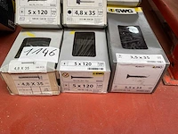 11 x dozen zwarte schroeven; schroeven met boorkop en afdekplaatje - afbeelding 2 van  8