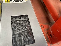 11 x dozen zwarte schroeven; schroeven met boorkop en afdekplaatje - afbeelding 6 van  8