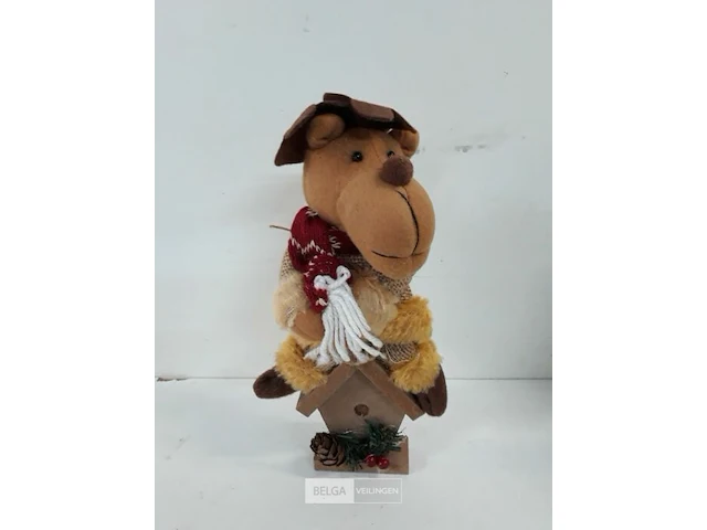 11 x kerstfiguur op vogelhuisje 11 cm 3 assorti - afbeelding 3 van  3