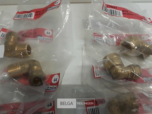 11 x knelkoppeling bocht koper 12 mm ½ 2 assorti - afbeelding 3 van  3