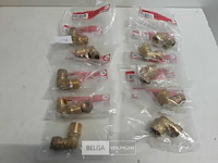 11 x knelkoppeling bocht koper 12 mm ½ 2 assorti - afbeelding 1 van  3