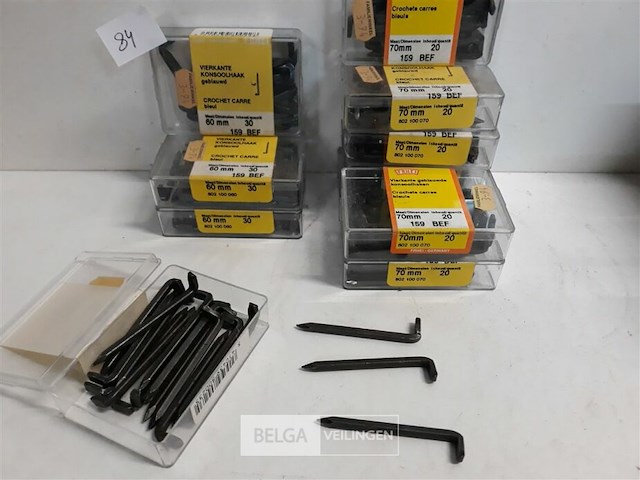 11 x konsoolhaken staal 60-70 mm - afbeelding 3 van  3