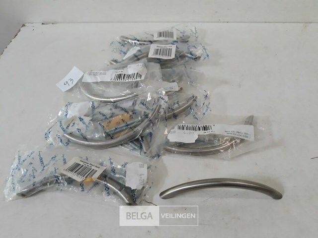 11 x meubelgreep inox gebogen 94 mm - afbeelding 1 van  3