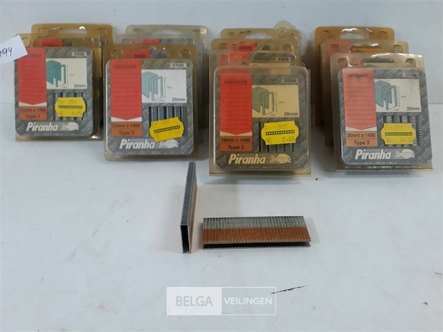 11 x nietjes 1400 stuks voor nagelpistool mix lengte - afbeelding 1 van  3