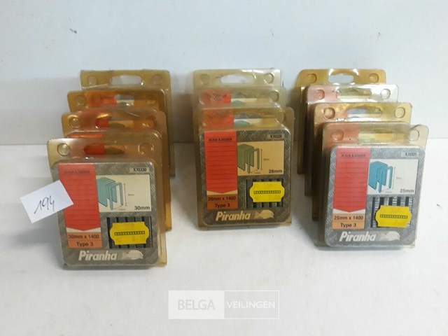 11 x nietjes 1400 stuks voor nagelpistool mix lengte - afbeelding 1 van  3