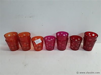11 x t-licht glaasje mix kleuren - afbeelding 1 van  2