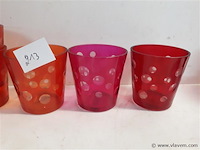 11 x t-licht glaasje mix kleuren - afbeelding 2 van  2