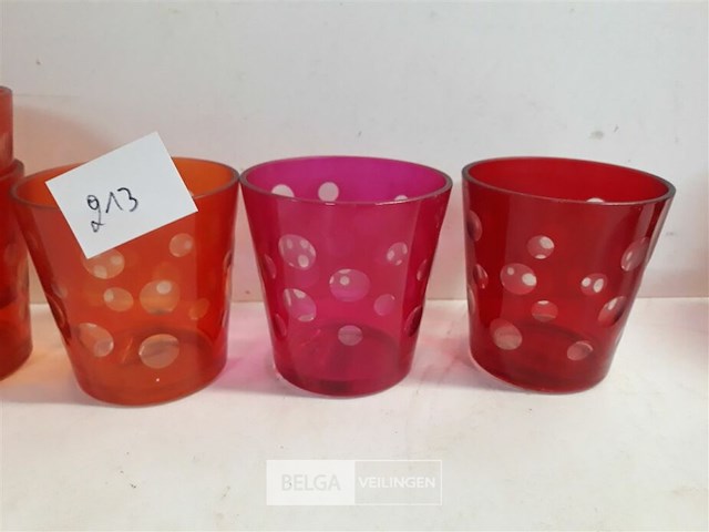 11 x t-licht glaasje mix kleuren - afbeelding 3 van  3