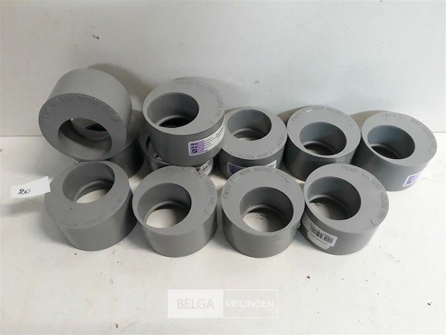 11 x verloop 80-50 pvc lijmverbinding - afbeelding 2 van  3