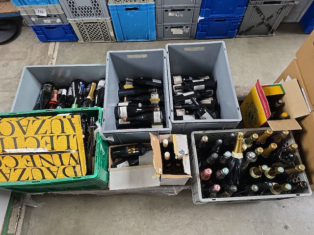 (110x) fles(sen) diverse wijnen & mousserende... - afbeelding 1 van  12