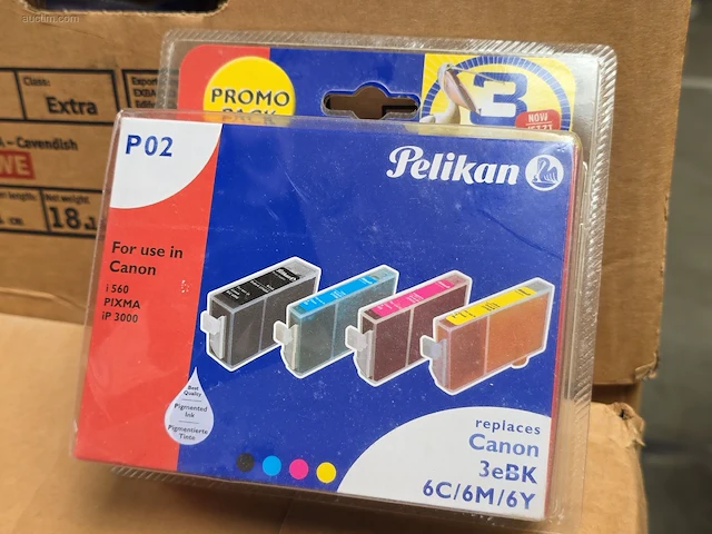 (110x) inktpatronen voor printers pelikan p02 - afbeelding 1 van  5