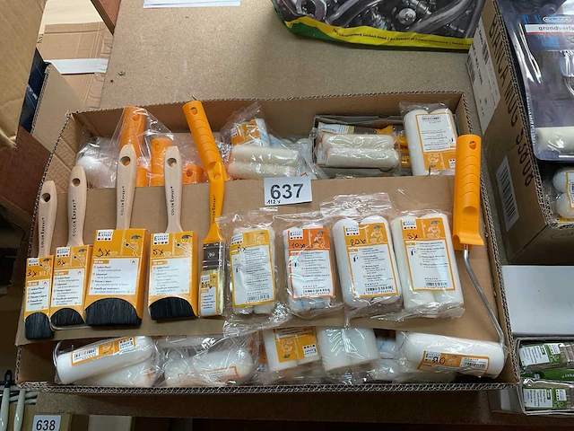 112 x schildersgereedschap voor lakverf - afbeelding 1 van  13