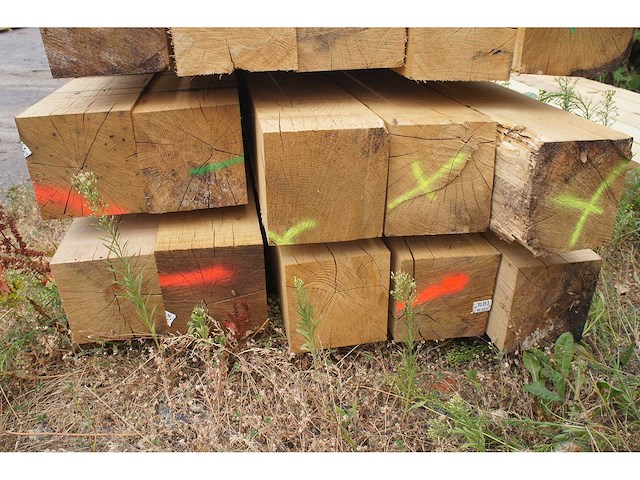 1,13 m³ eiken balken 200x200 - afbeelding 4 van  4