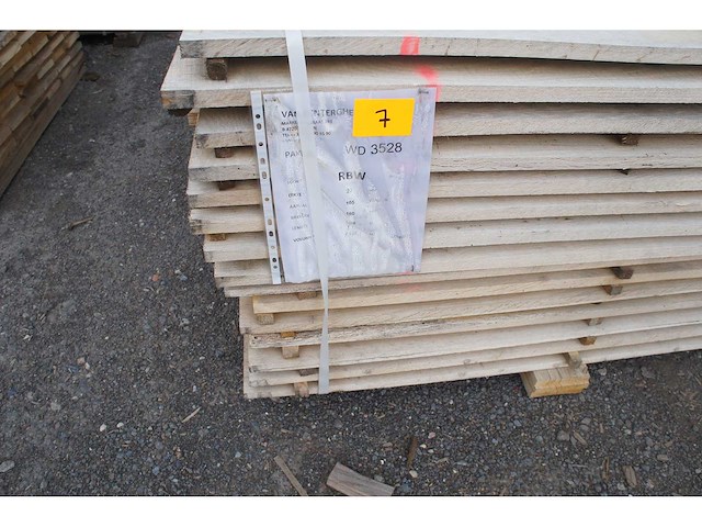 1,13 m³ eiken planken 22mm - afbeelding 2 van  4